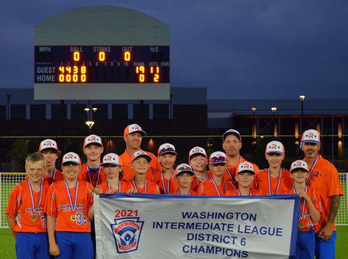 After a condensed season, the Ridgefield Little League Intermediate team went undefeated during the district tournament giving them a shot at the state playoffs.